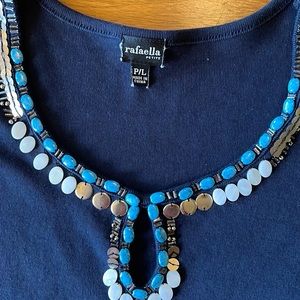 Black Sleeveless Shell Sz Large